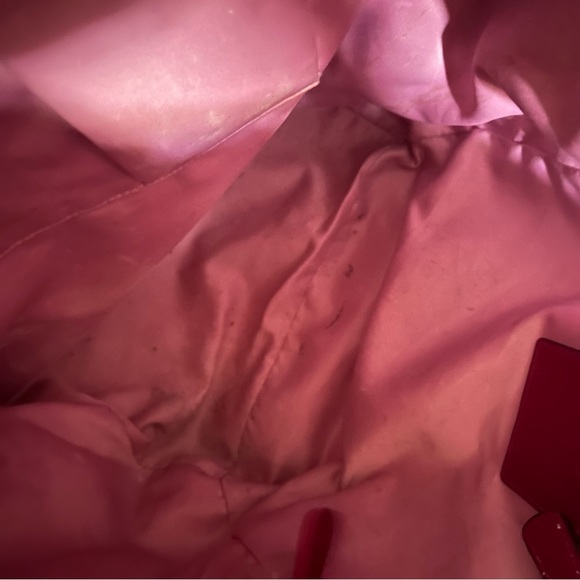 COACH Alex Op Art Patent Leather Raspberry Tote H0920-14255 - Picture 4 of 8